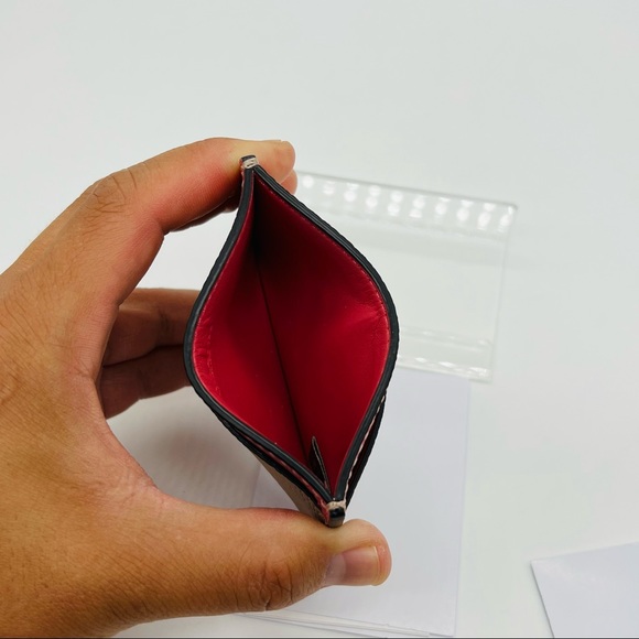 Coach Taupe Multi Color Card Case - Picture 9 of 14